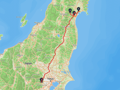明治之森高尾國定公園 → 仙台市青葉区