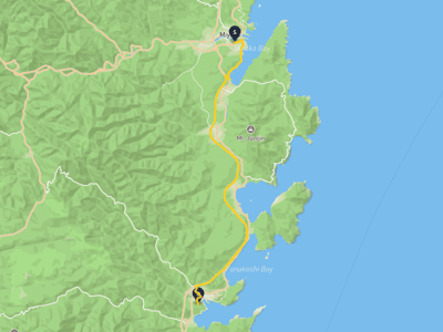 宫古港 → 大槌町