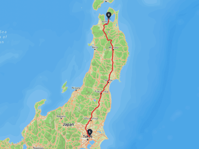 草加市 → 平内町