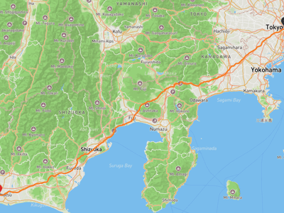 大手町塔 → 濱鬆市美術館