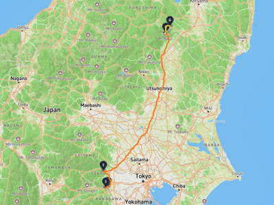 明治之森高尾國定公園 → 西郷村