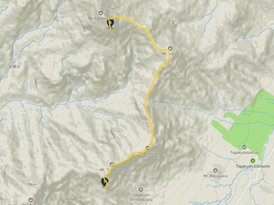 户隐山 → 高妻山